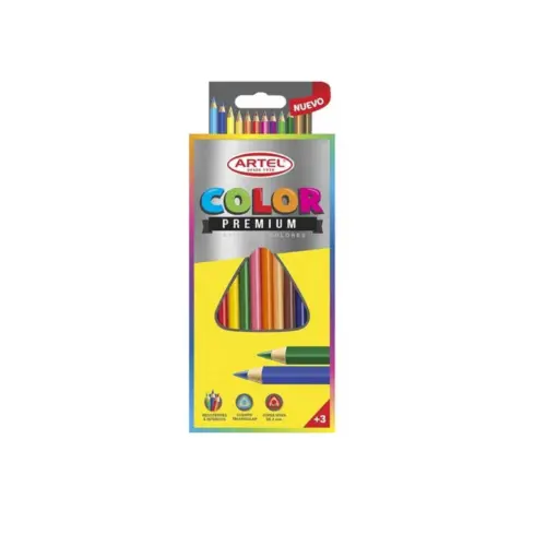 Estuche 12 Lápices de Colores Artel Premium