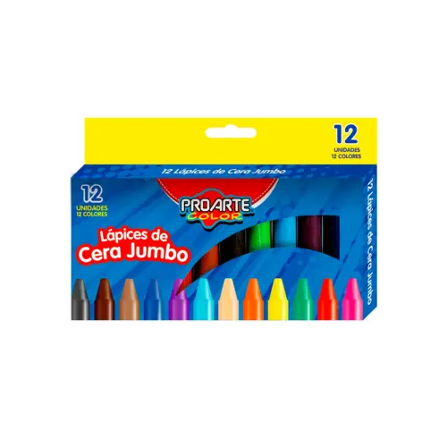 Lápices de Cera 12 Colores ProArte