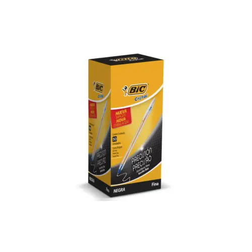 Caja Lápiz Pasta Negro Punta Fina Big