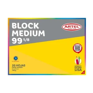 Block Medium 99 1/8 20 Hojas Artel