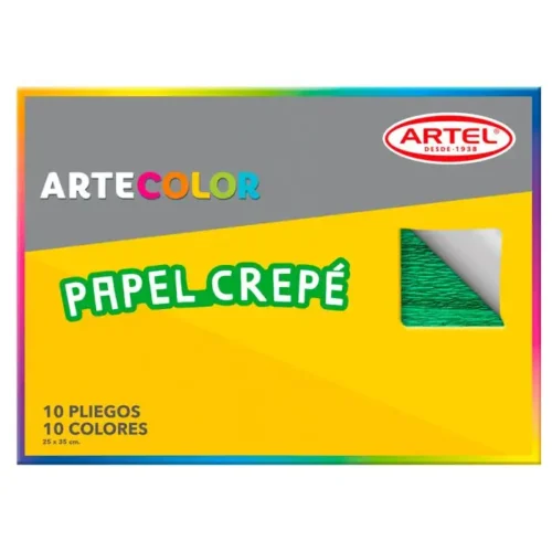 Estuche Artecolor Papel Crepe Artel