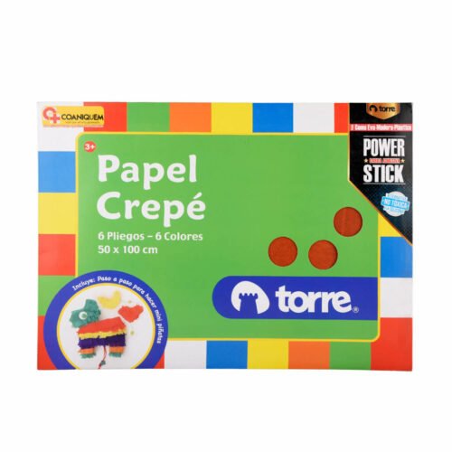 Estuche de Papel Crepé Torre